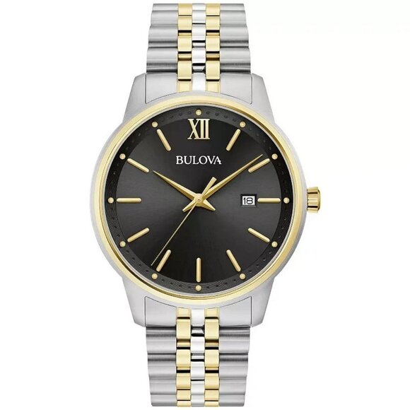 Bulova Men's Classic Date Indicator Quartz Silver Watch 41MM 98B374 - Picture 1 of 1